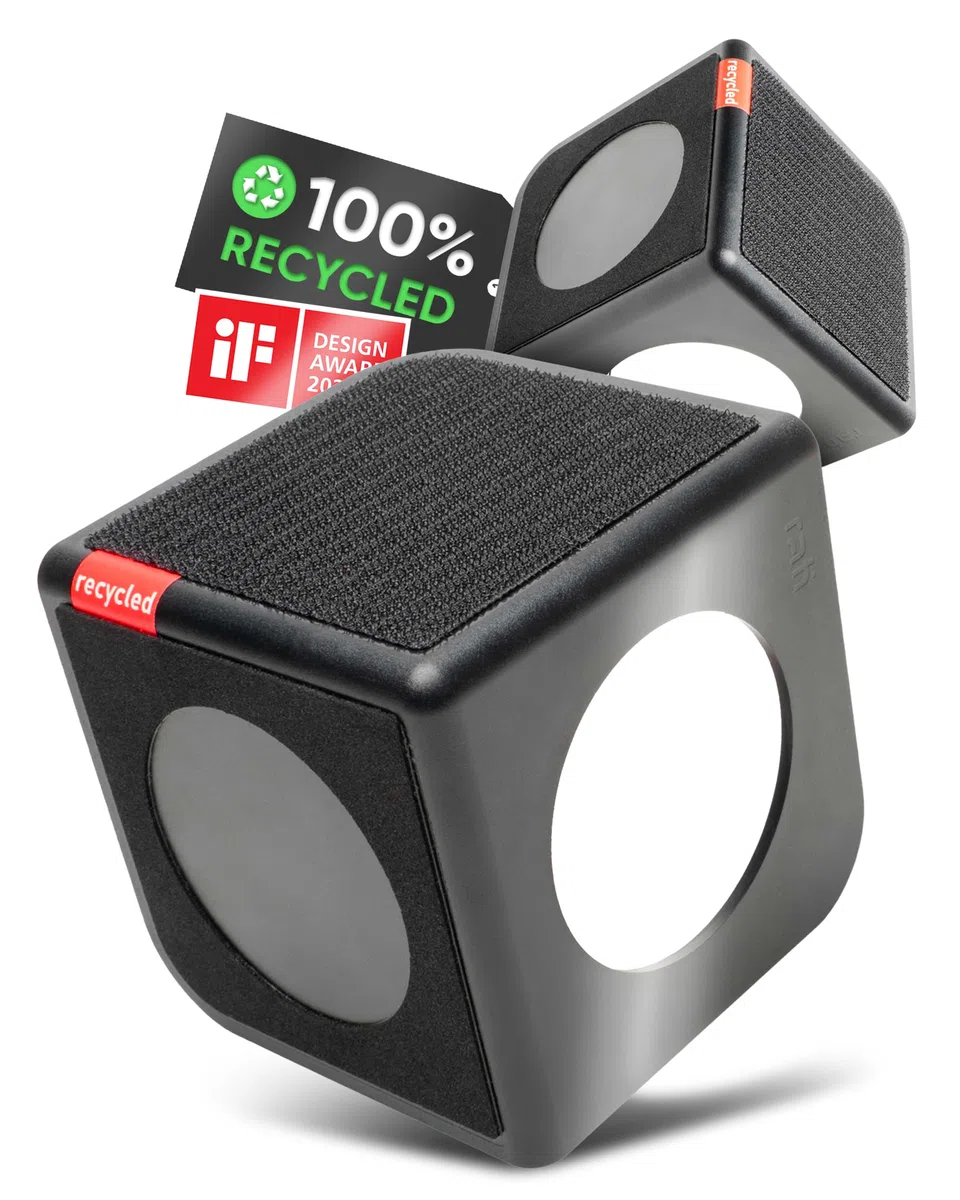 rati Nook 2x Kofferraum Organizer Klett & Antirutschpads [100% Recycelt] Gepäckfixierung Kofferraum - Designprämiert iF Award - Universal Auto Zubehör für Taschen Flaschen Boxen usw. - Schwarz