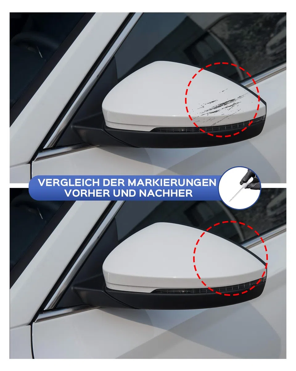 8X8X/ F5W Race Blau Metallic Lackstift Kit Kompatibel mit Skoda Exakte Übereinstimmung für Chips und Kratzer