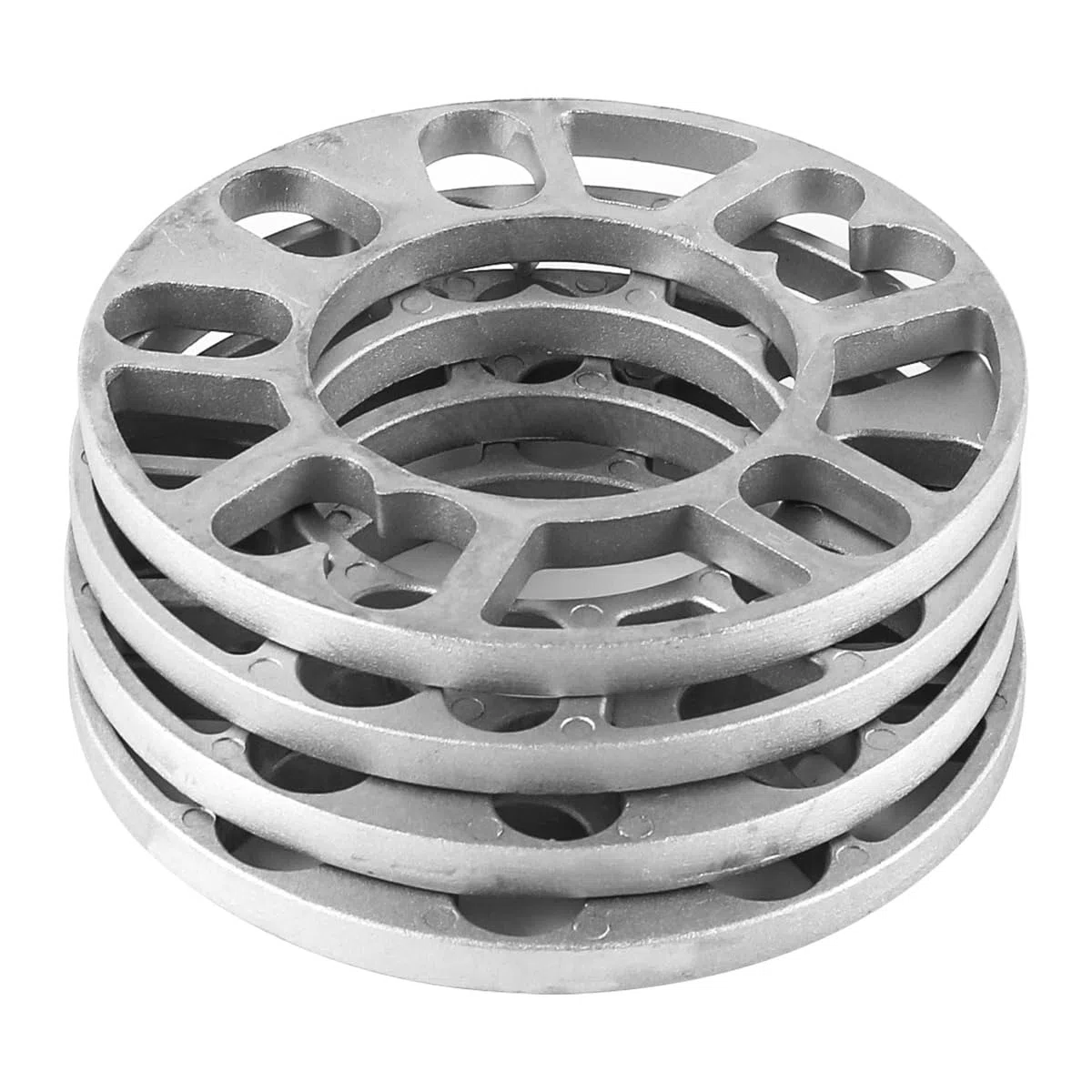 4er-Pack 10 mm Spurverbreiterungen, Aluminiumlegierung, Distanzscheiben, 4 und 5 Bolzen, Universal-Abstandshalter, 78 mm Mittelbohrung, 100 mm-120 mm PCD