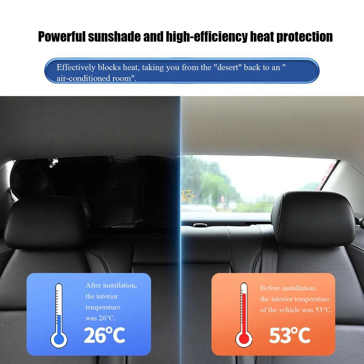 Für Hyundai Kona SX2 2024 2025 2026 Sonnenschutz Auto Heckscheibe | Sonnenblende Hinten UV Schutz | Heckscheiben hitzeschutz Sonnenschutz Auto,M