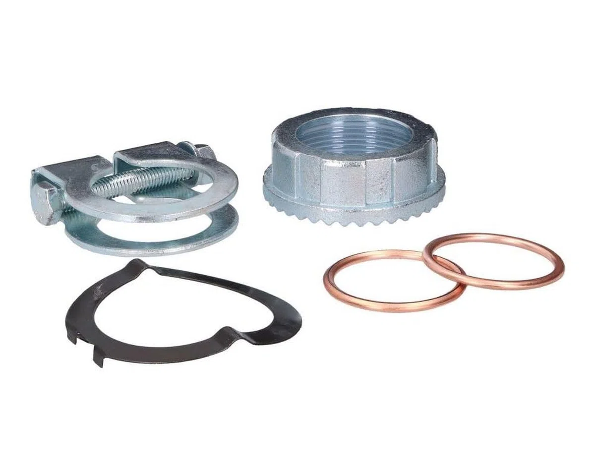 Auspuff Krümmermutter Set 28mm 5-tlg. kompatibel für SIMSON S SR 50 51 53 70 80 83 2T 3 4 Gang