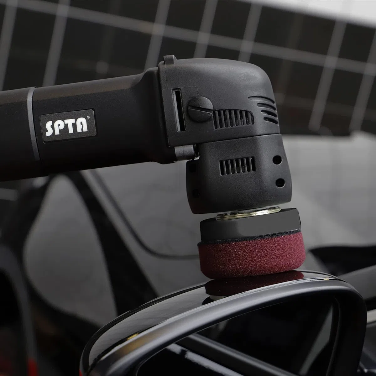 SPTA Polierer, 7,6 cm, 10 mm/780 W, variable Geschwindigkeit, Orbital Dual-Action-Auto-Detailing-Werkzeug mit DA-Polierpads, Schleifscheiben, Pad-Konditionierungsbürste, Kratzentferner