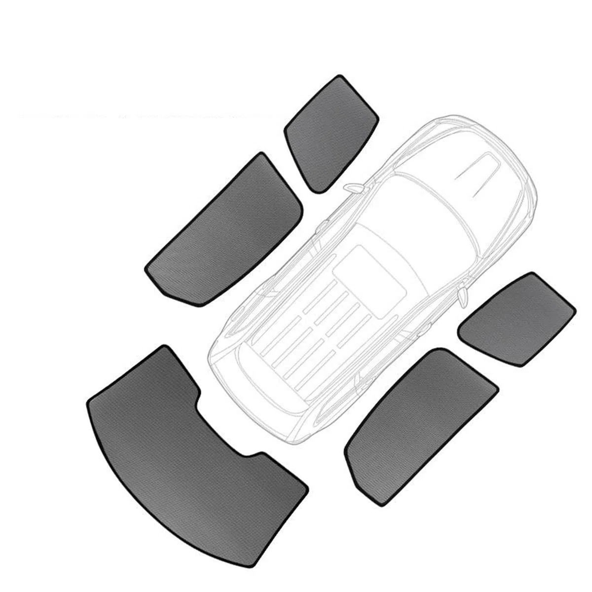 Magnetischer Sonnenschutz für die Seitenscheiben von Volvo XC60 (2009-2017)