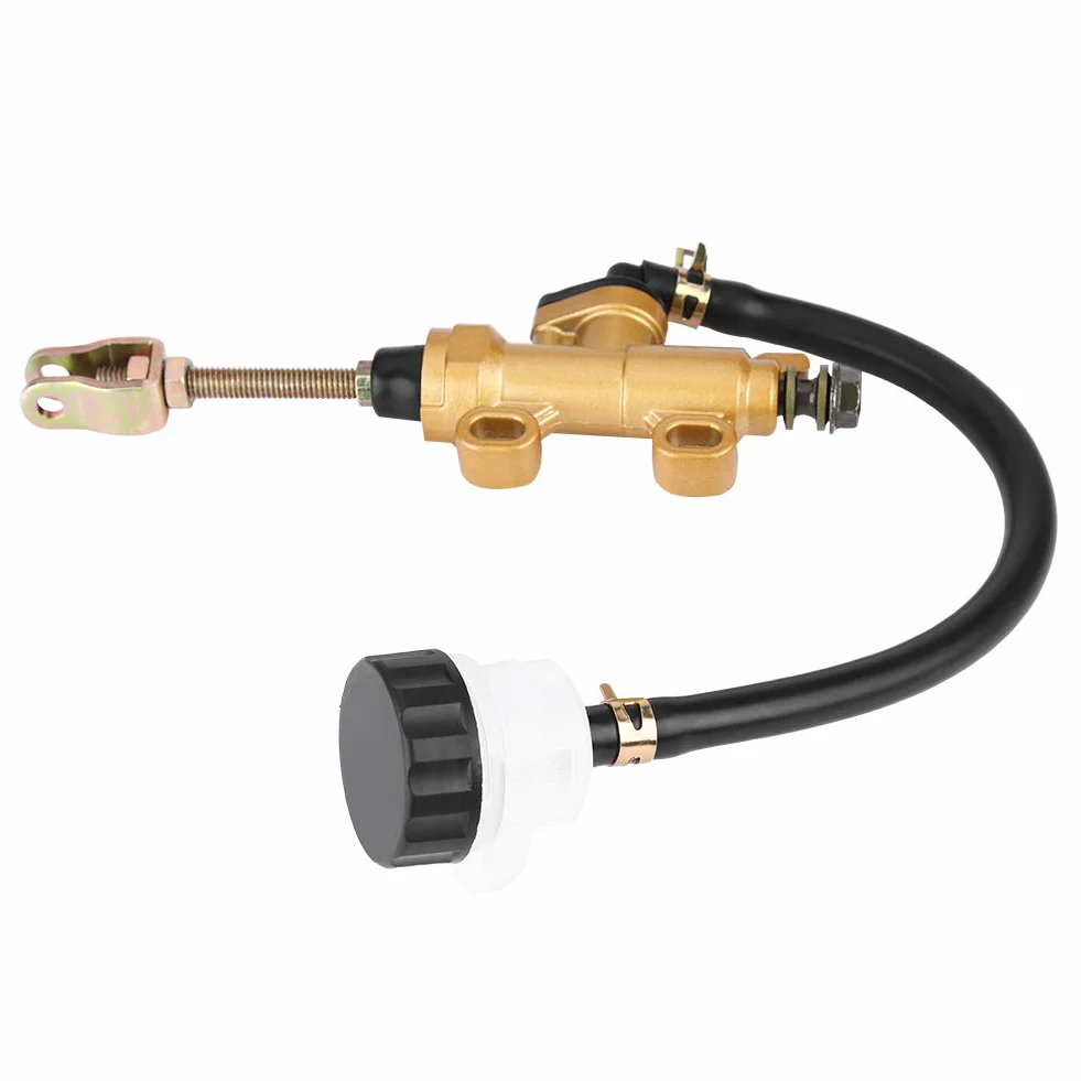 Bremspumpe Motorrad Hinten, Motorrad Hauptbremszylinder Universal Hydraulische Bremspumpe Hauptzylinder Hinterfuß Pumpe, für Dirt Bike ATV Fahrrad