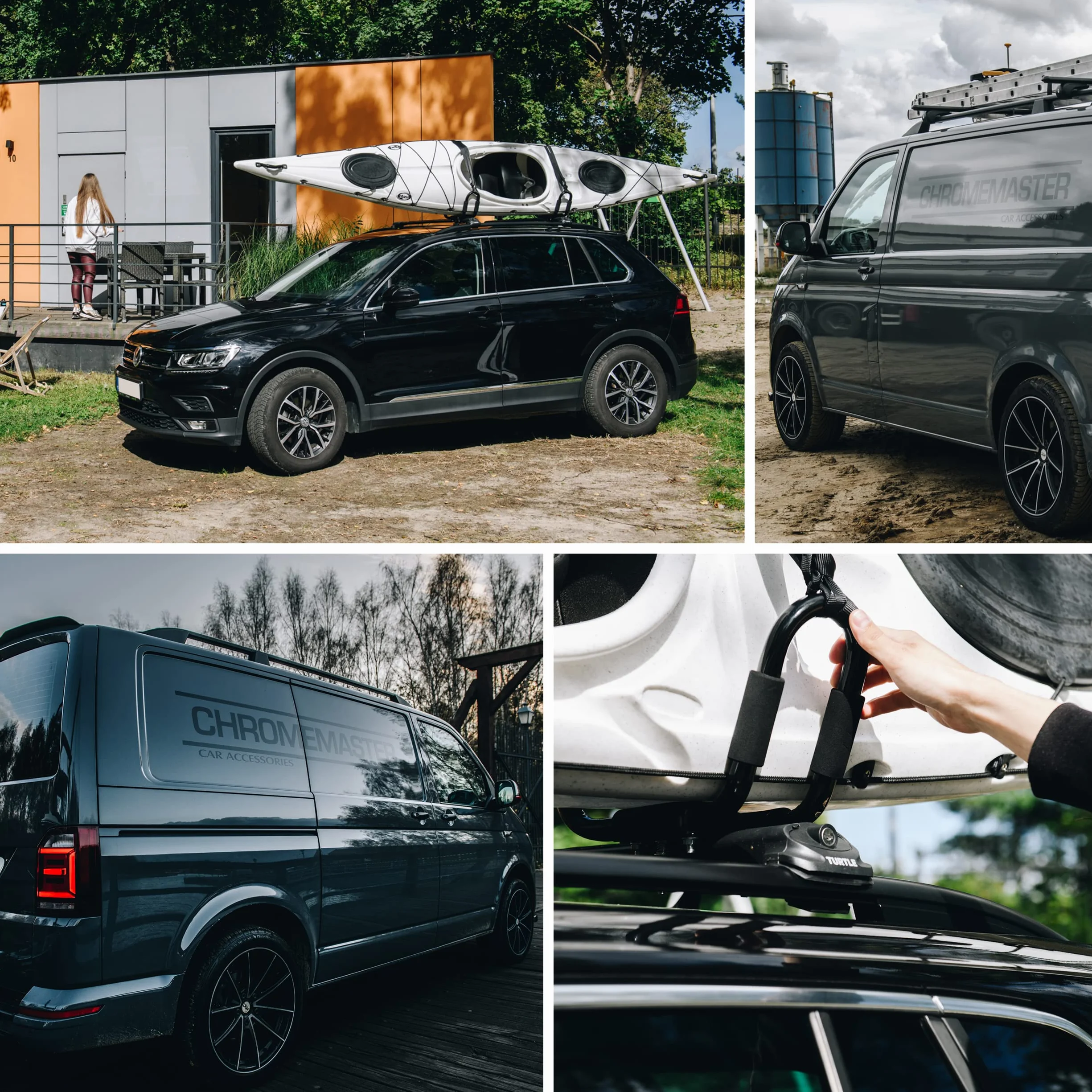 CHROMEMASTER | Dachreling Dachträger | Kompatibel mit Opel Zafira Life 2019- Extra Long/L3; Zur Befestigung der Dachgepäckträger, Dachboxen oder Dachfahrradträger | Robuste Konstruktion aus Aluminium