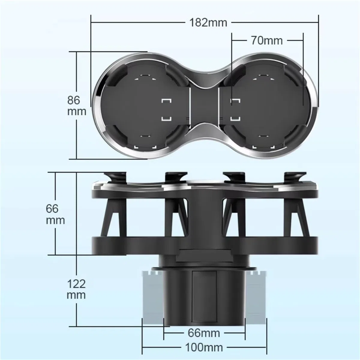 Zwei-Loch-Wasserbecherhalter 2026 Auto-Multifunktionsauto Mit Cola-Flaschenhalter, Getränkehalter, Instrumententafel-Getränkehalter Getränkehalter Auto