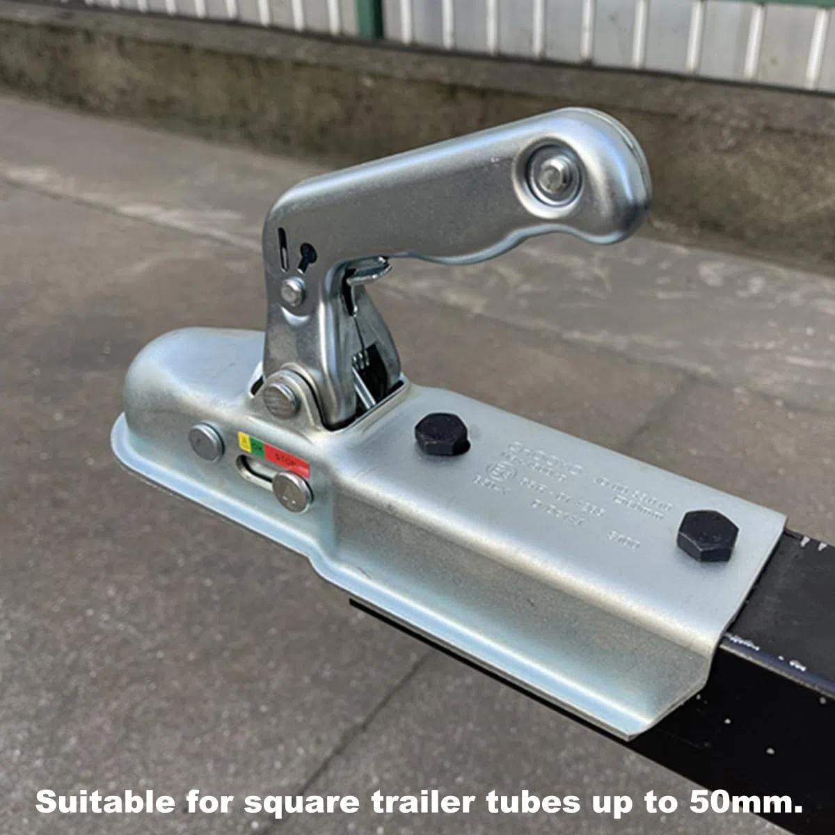 Zugkugelkupplung 800KG, Zugmaul Anhanger Vierkant, 50mm PKW Universal Zugkugelkupplung Zugmaul Anhängerkupplung Kupplung