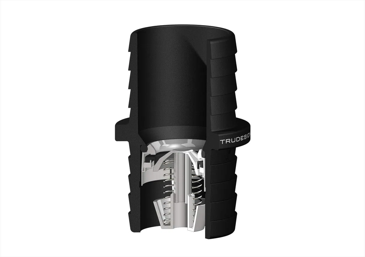 TRUDESIGN Rückschlagventil 1"Ø schwarz SB-Pack