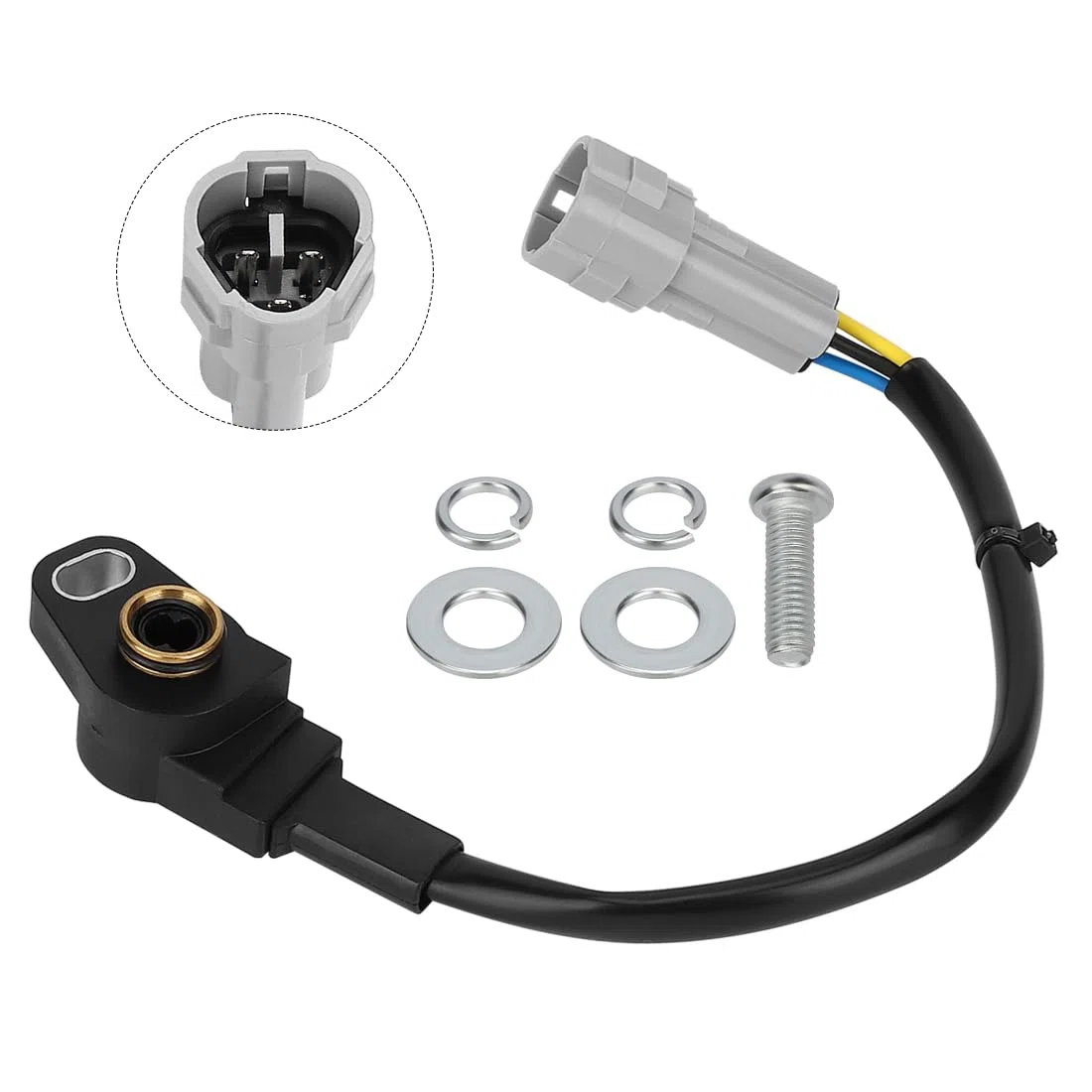 Drosselklappenstellungssensor Kit passend für Polaris Sportsman 700 800 850 Ranger 700 800 RZR 800 Scrambler 850 2005-2014 2410342 1204715 TPS Sensor mit Kabel und Schraubensatz