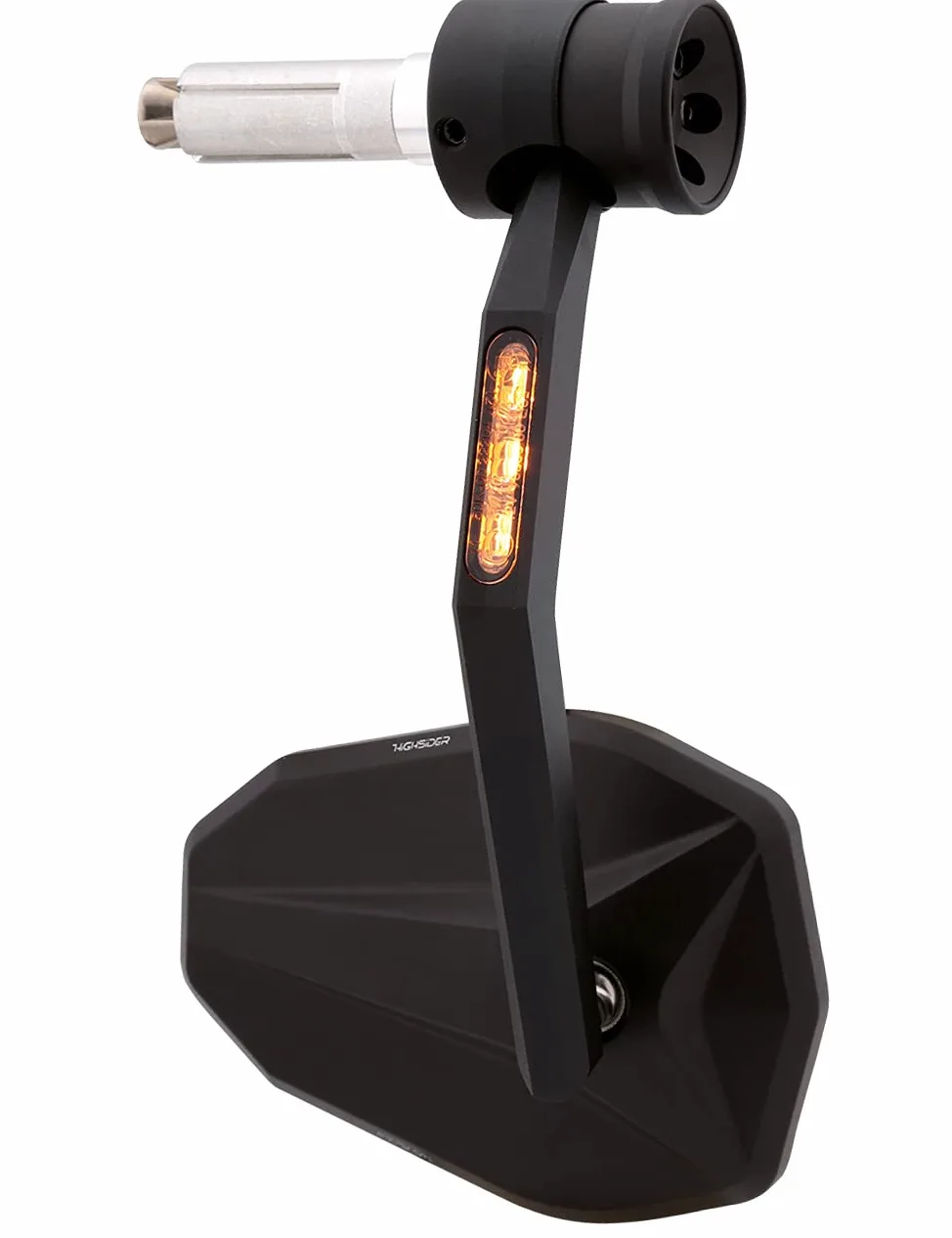 HIGHSIDER Victory Rim Motorrad Lenkerendenspiegel mit LED Blinker/Positionslicht, E-geprüft (Stück)