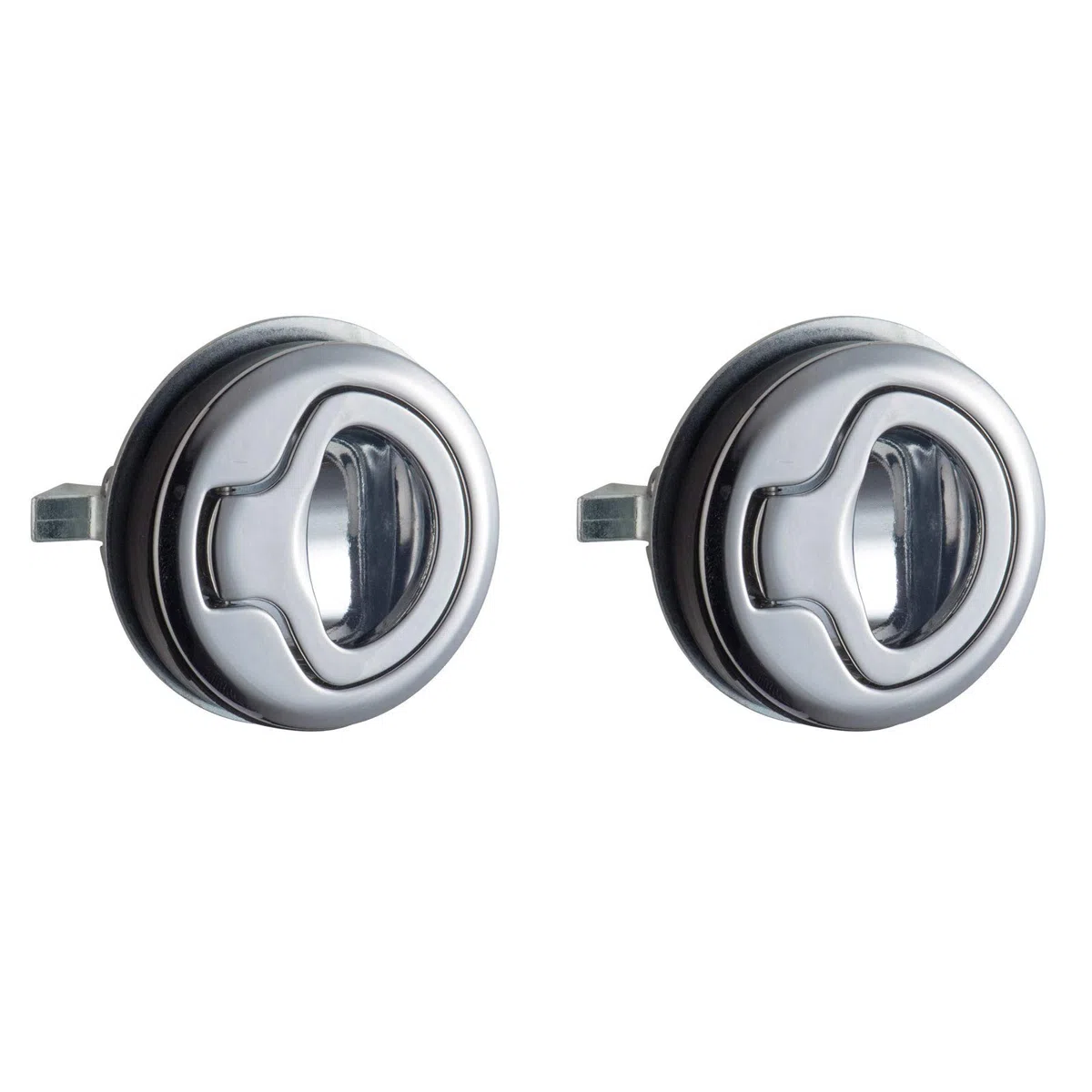 Pull Lock Edelstahl Flush Pull Latch Flush Hatch Locker Pull Latch Pull Lift Hatch Fallenschloss Möbelschlosser für Camping Boot Wohnwagen Flush Hatch Locker Cabinet Pull Lift Hatch Schloss 2 Stück