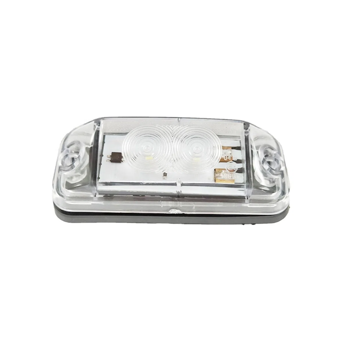 2 Stücke 24V LED Cab Dach Signalleuchten for Mercedes Benz Actros MP3 LKW Scheinwerfer Zubehör Teil OEM 0028200056 Weiß/Bernstein(White)