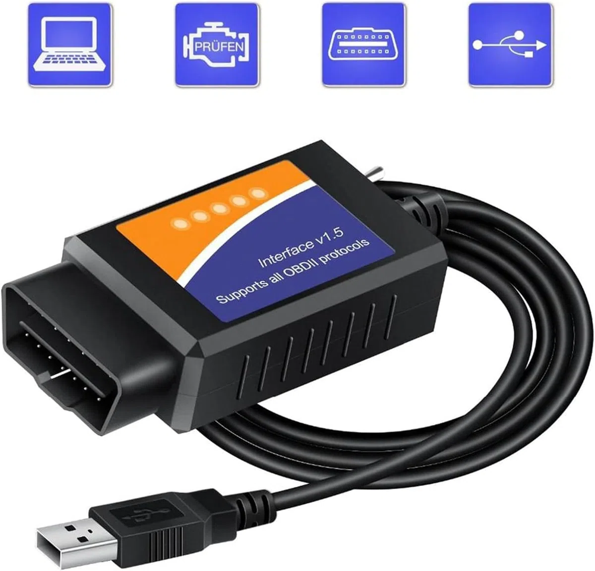 for-Scan ELM 327 obdII Elm327 USB Schalter OBD modifizierte elmconfig mit FTDI Chip HS-CAN Ausgänge MS-CAN OBDII