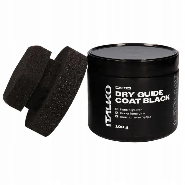 Kontrollpuder Schwarz 50g/100g mit Applikator – Farbpigmente für Auto Lackierarbeiten – Pigmentpulver für perfekte Oberfläche – Farbpulver Paint für Auto Finish & Kontrolle