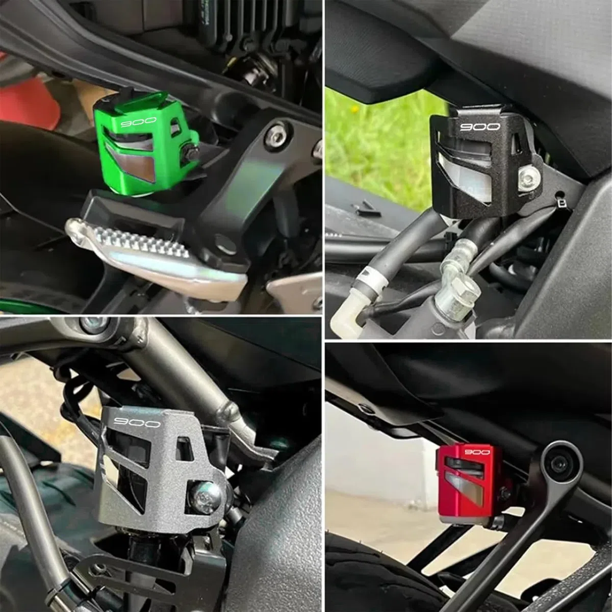 Hintere Bremsflüssigkeitsabdeckung Für Kawasaki Z900 Z900RS SE Z 900 Motorradzubehör Hinterer Flüssigkeitstankschutz Schutzkappe (Grün)