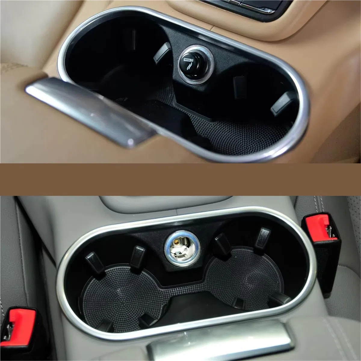 Kompatibel Mit Porsche Für Cayenne 7P5 958 92A 2011–2017. Getränkehalterfach Vorne In Der Mittelkonsole Getränkehalter Auto
