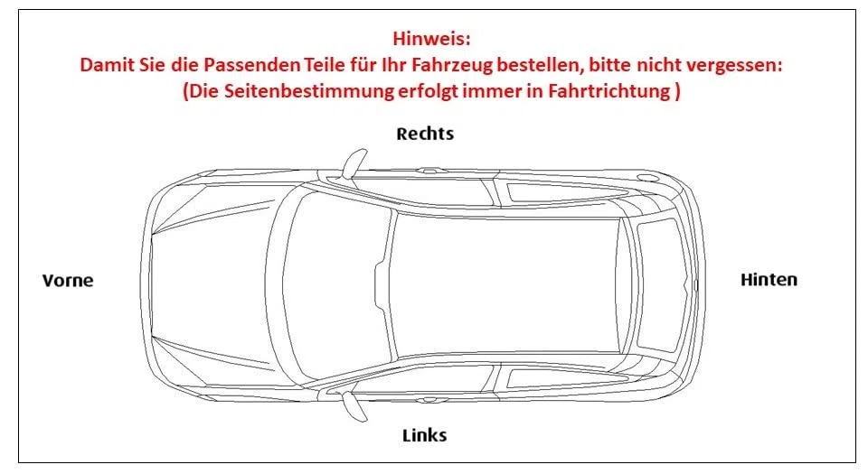 HZ-DESIGN Außenspiegel Seitenspiegel Spiegel links manuell Glas Plan kompatibel mit VW T4 07/1990-03/2003