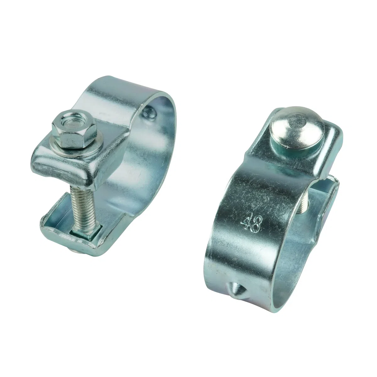 Ø 45mm Edelstahl Flexrohr in Interlock Bauweise mit Schellen Abgasanlage Auspuff 200/300mm