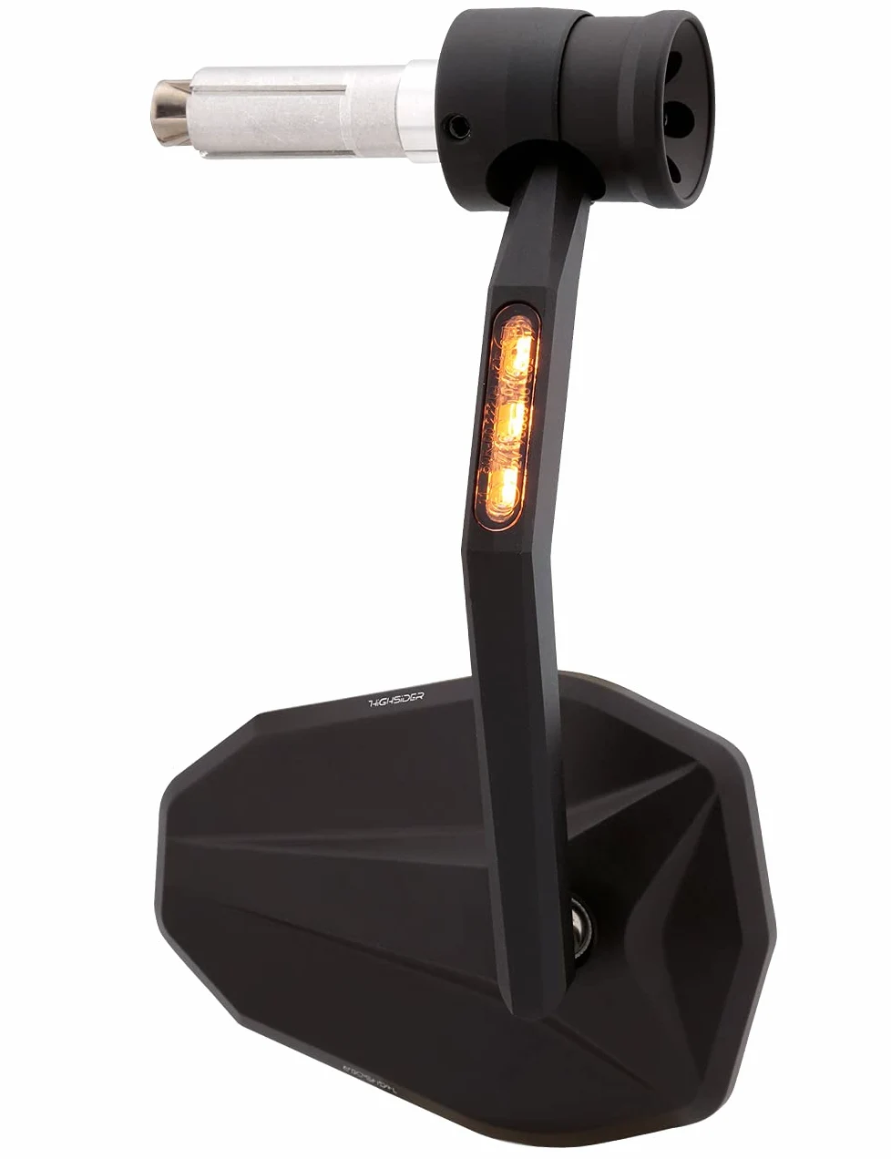 HIGHSIDER Victory Rim Motorrad Lenkerendenspiegel mit LED Blinker/Positionslicht, E-geprüft (Stück)