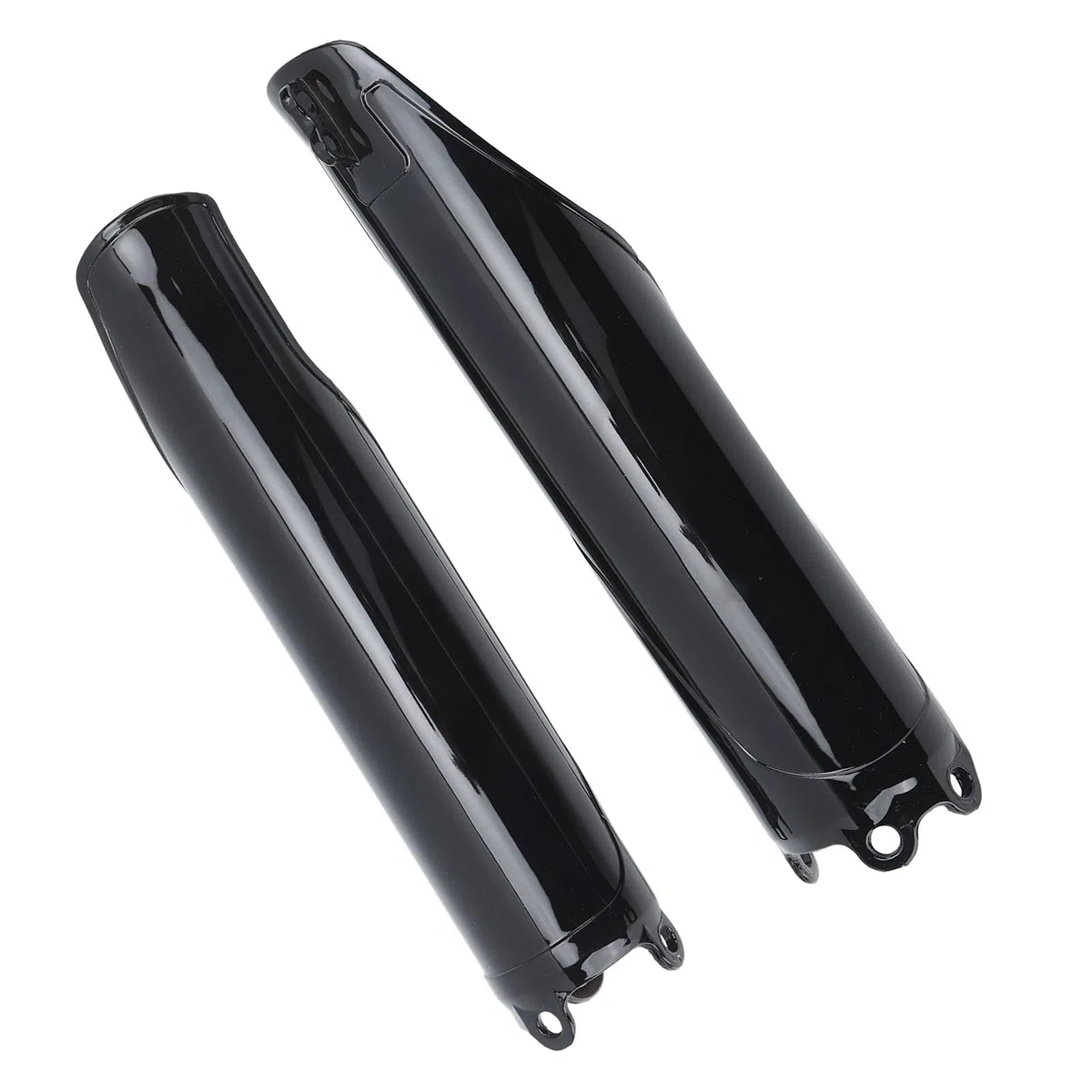 2 Stück Glänzende Schwarze Vordere Gabel Röhrchen Abdeckung für CRF250R CRF250X CRF450R CR125 CR250 CRF 450 RX
