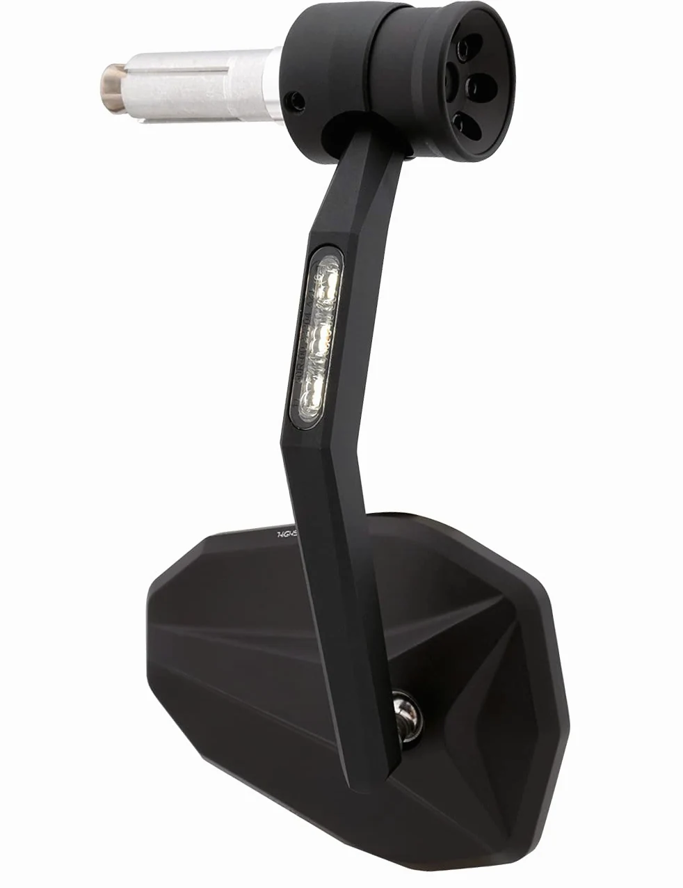 HIGHSIDER Victory Rim Motorrad Lenkerendenspiegel mit LED Blinker/Positionslicht, E-geprüft (Stück)