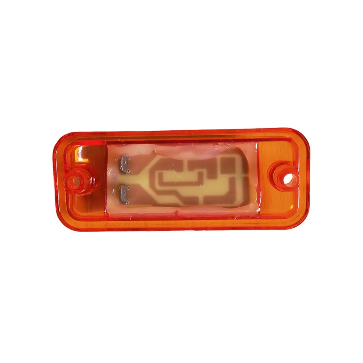 2 Stücke 24V LED Cab Dach Signalleuchten for Mercedes Benz Actros MP3 LKW Scheinwerfer Zubehör Teil OEM 0028200056 Weiß/Bernstein(White)