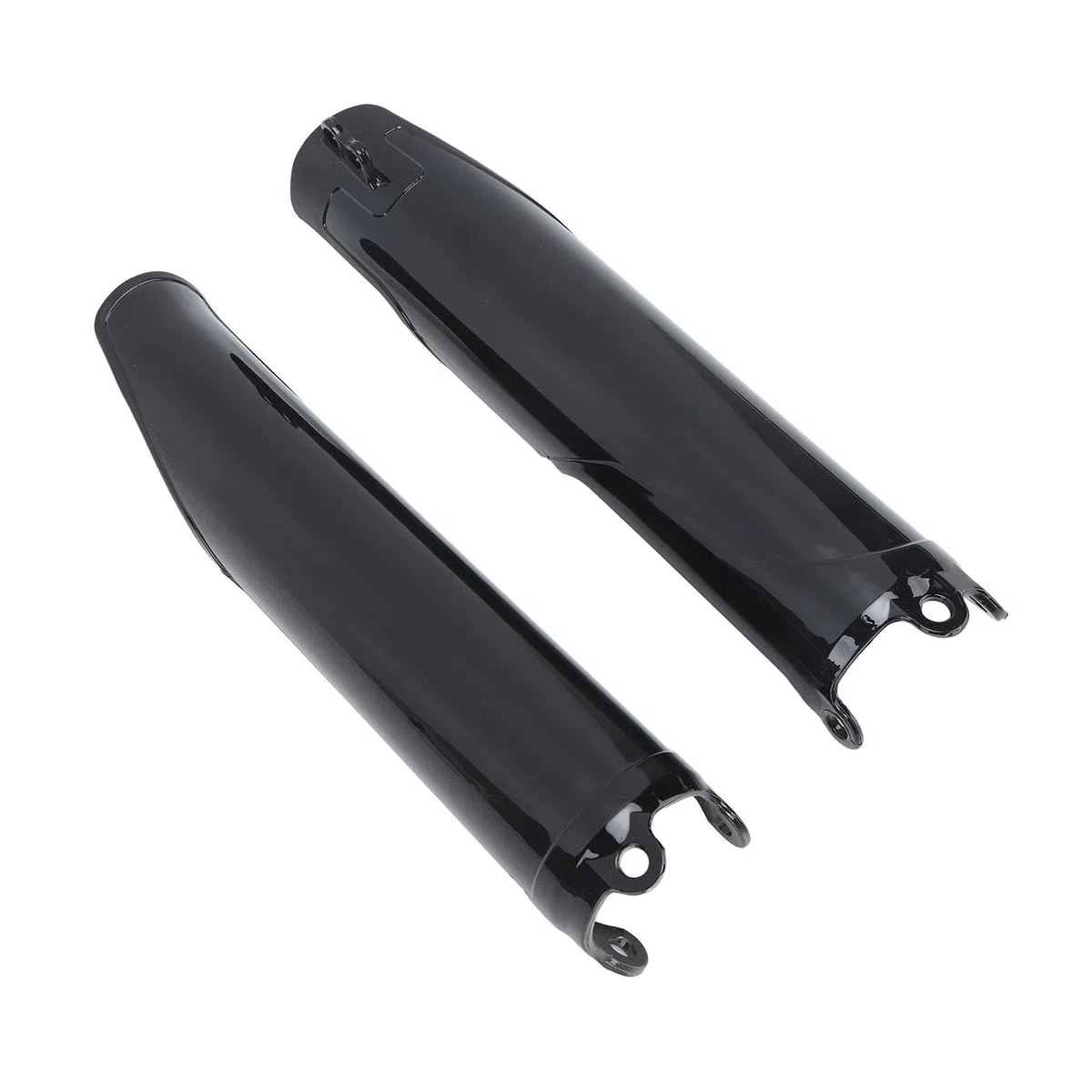 2 Stück Glänzende Schwarze Vordere Gabel Röhrchen Abdeckung für CRF250R CRF250X CRF450R CR125 CR250 CRF 450 RX
