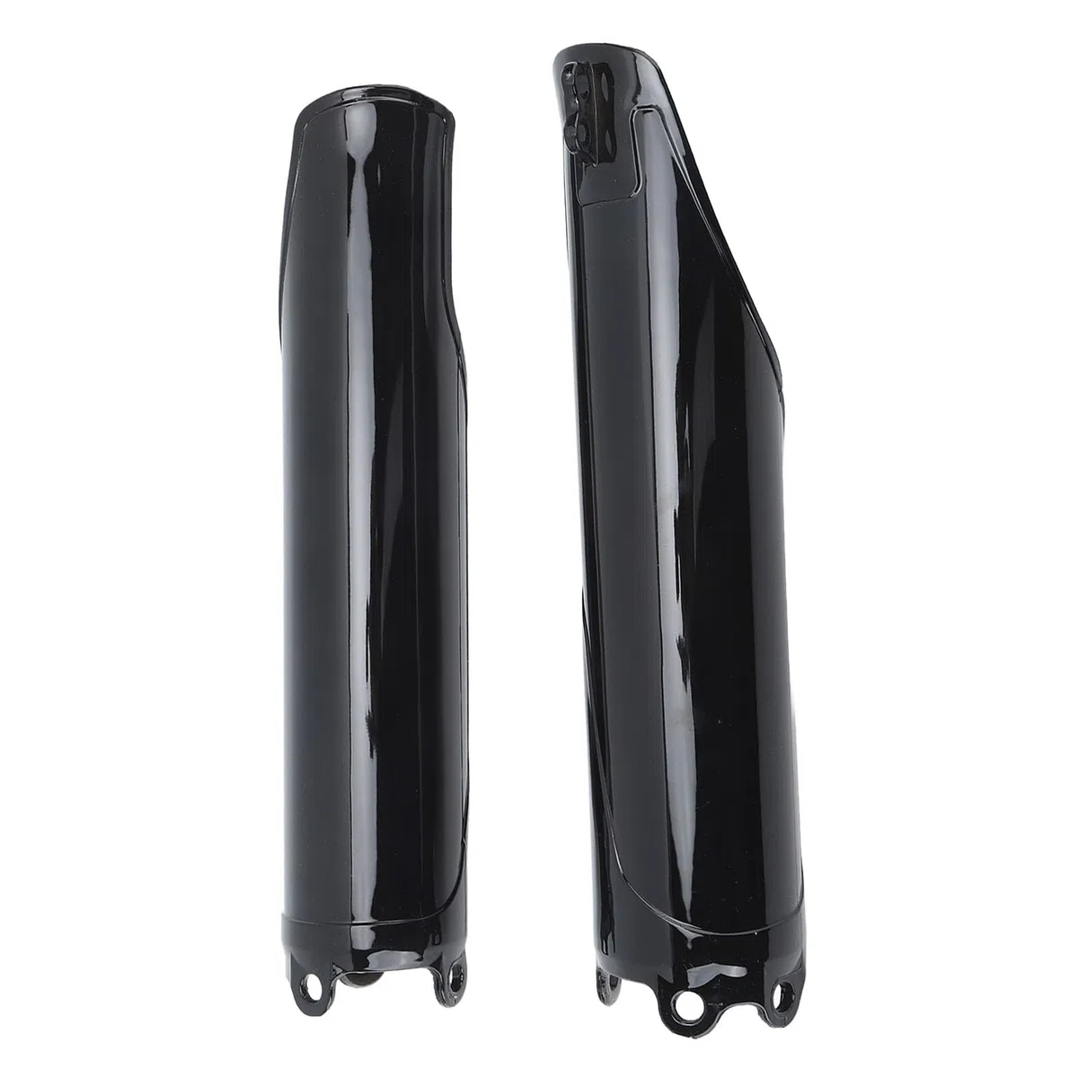 2 Stück Glänzende Schwarze Vordere Gabel Röhrchen Abdeckung für CRF250R CRF250X CRF450R CR125 CR250 CRF 450 RX