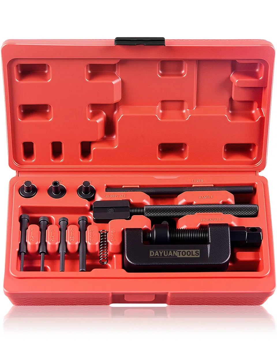 DAYUAN Kettennieter Motorrad,Motorrad Kettenbrecher Werkzeugsatz, Motorradketten Trennwerkzeug Nietwerkzeug,Riveting Tool Motorcycle, Motorradketten Kettentrenner Für Atv Dirt Bike Fahrrad/Motorrad