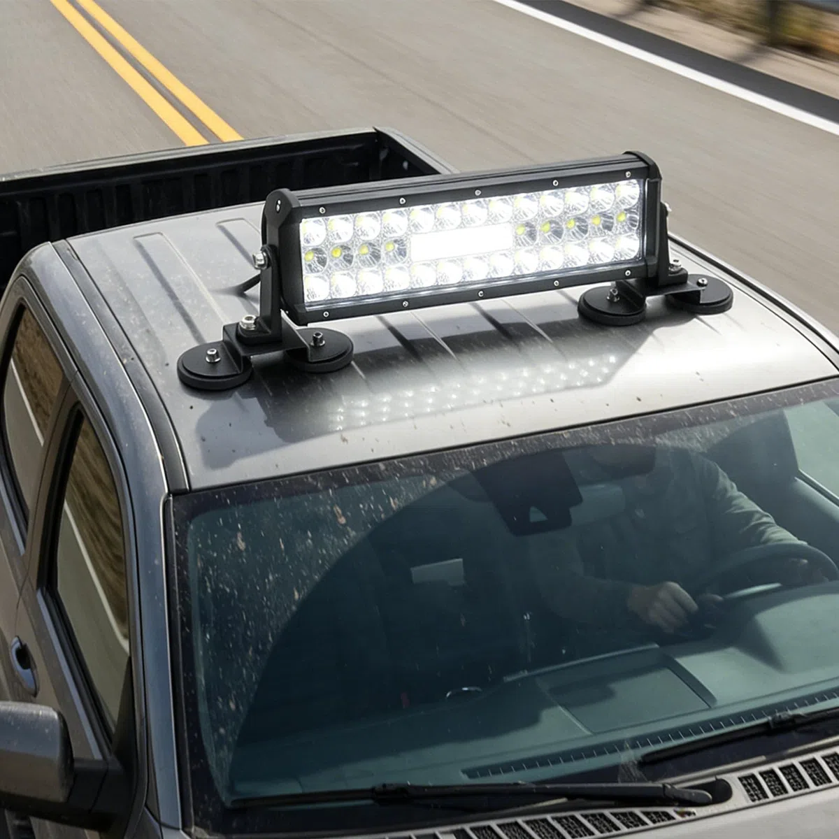2 Stück Auto Magnet Lightbar Halterung, 88 mm Magnet-Montagehalterungen, Universal Magnetic Light Bar Montagehalterung für Offroad Auto SUV Lastkraftwagen ATV LKW KFZ