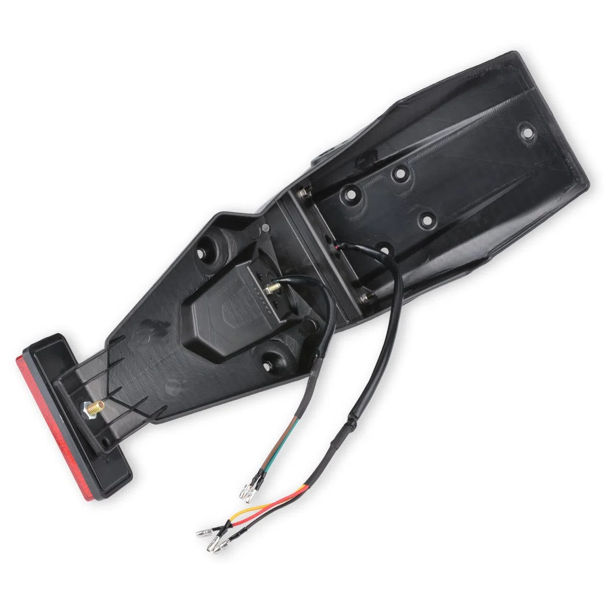 KaTur 12 V LED Motorrad Kotflügel Hinten Rücklicht Reflektor Universal für MX Motocross Sport Pit Dirt Bike (Weiße Schale)