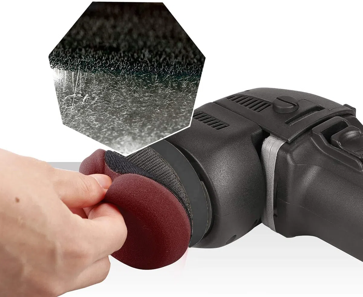 SPTA Polierer, 7,6 cm, 10 mm/780 W, variable Geschwindigkeit, Orbital Dual-Action-Auto-Detailing-Werkzeug mit DA-Polierpads, Schleifscheiben, Pad-Konditionierungsbürste, Kratzentferner