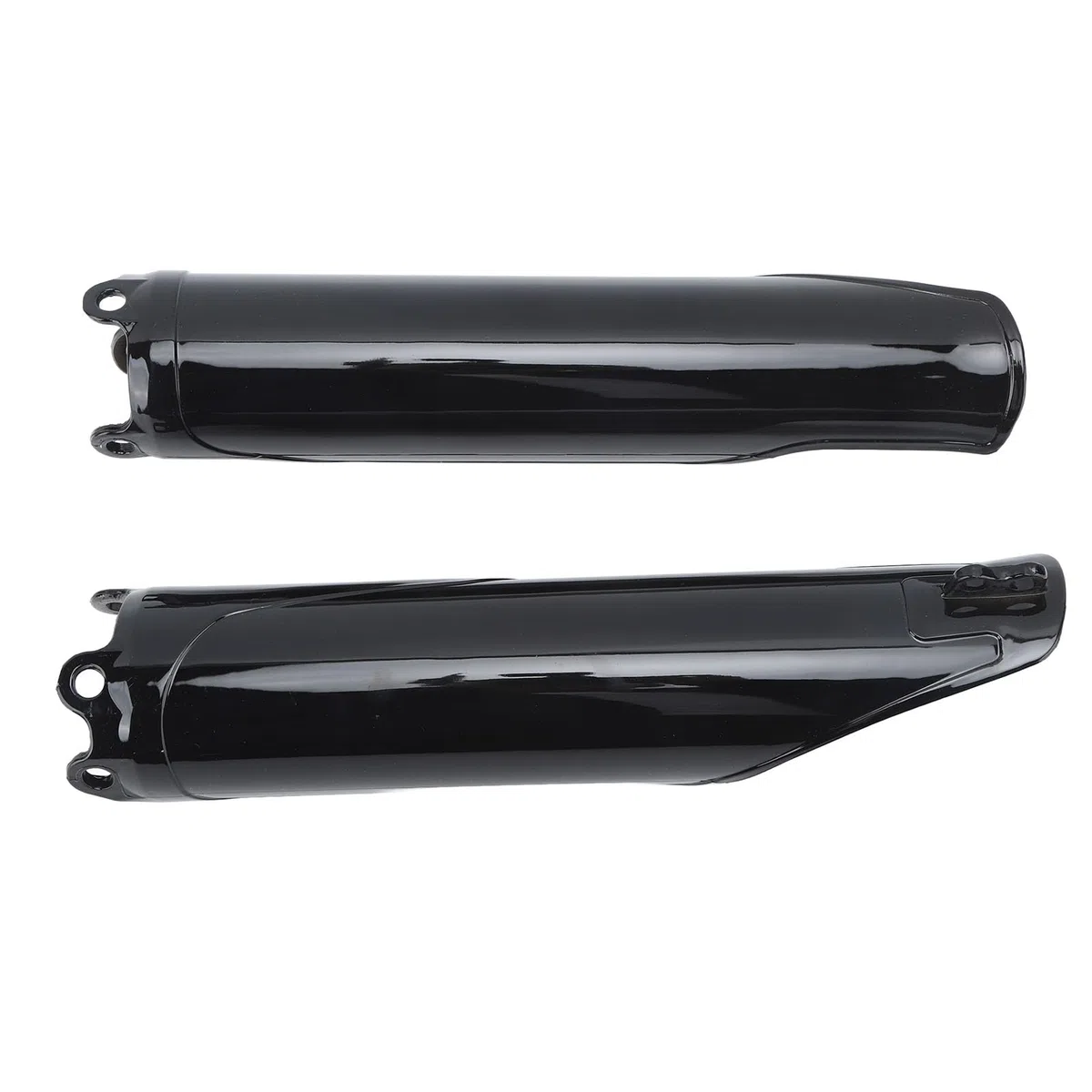 2 Stück Glänzende Schwarze Vordere Gabel Röhrchen Abdeckung für CRF250R CRF250X CRF450R CR125 CR250 CRF 450 RX