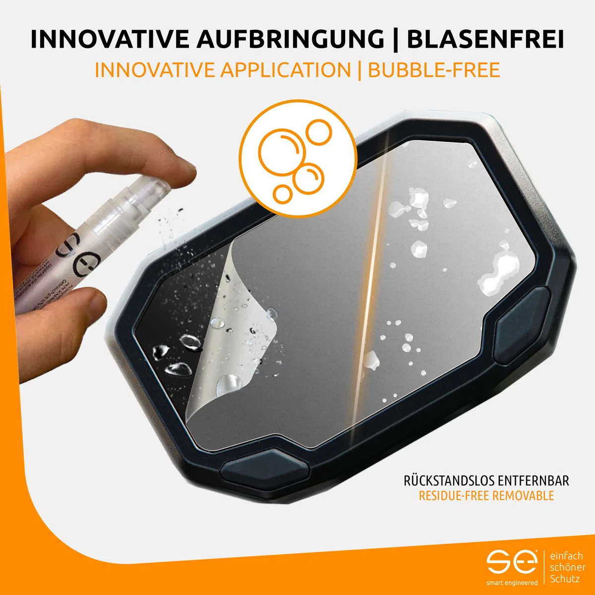 s.e. 2x 3D Tacho-Schutzfolie für Ducati Cockpit-Tacho, entspiegelt, Anti-Kratzer, Anti-Steinschlag, Tachofolie matt für Instrumenten Anzeige, Klar & Matt enthalten