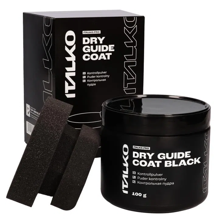 Kontrollpuder Schwarz 50g/100g mit Applikator – Farbpigmente für Auto Lackierarbeiten – Pigmentpulver für perfekte Oberfläche – Farbpulver Paint für Auto Finish & Kontrolle