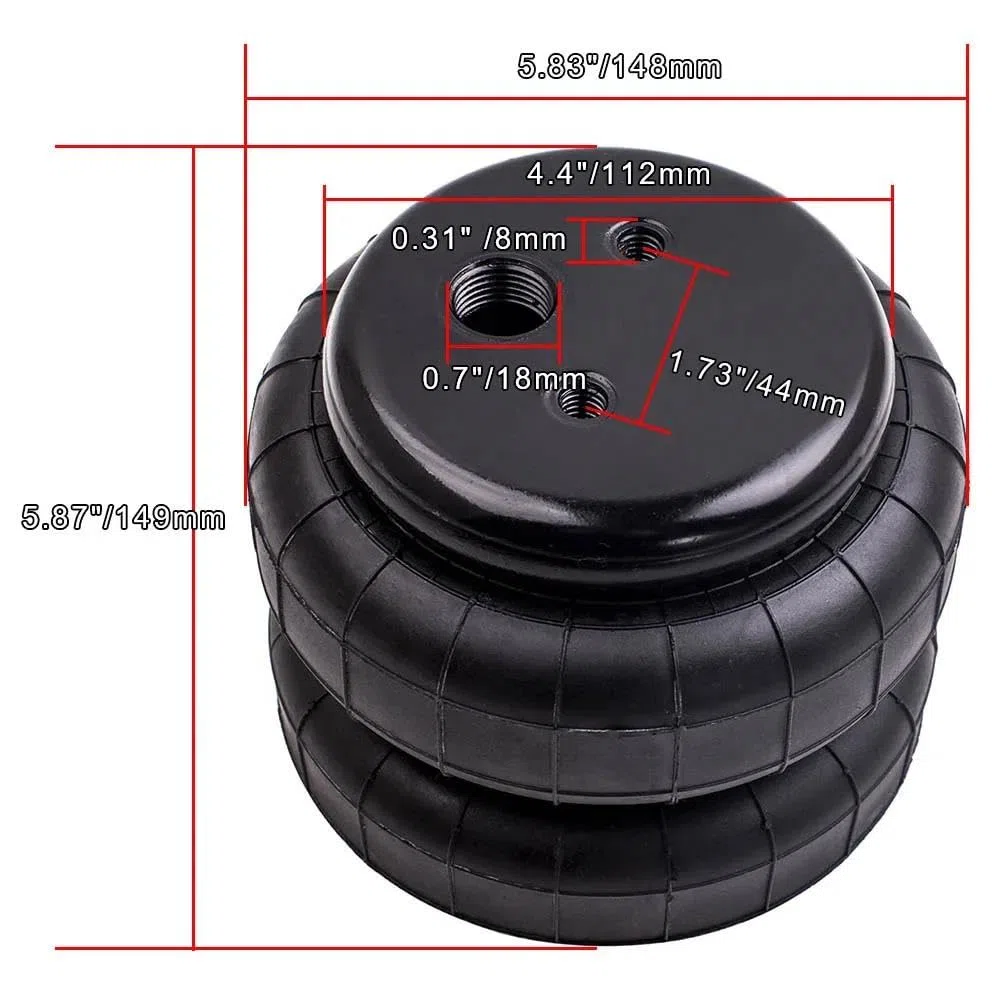Luftfeder-Dämpferbein für D2500 7.25KN