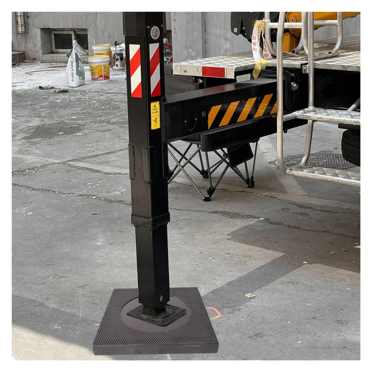Ausleger-Pad Wagenheber Gummiauflage Jack Pads 12x12 16x16 20x20 24x24 28x28 Zoll Schwarz Ausleger-Pad Für Kran Abschleppwagen, Unzerbrechlich Hochbelastbar RV Stabilisator Pads/ Jack Landing Pad, Mit